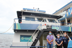 Imagem da notícia - Seas realiza visita técnica no barco de atendimento social da ‘Operação Enchente 2021’